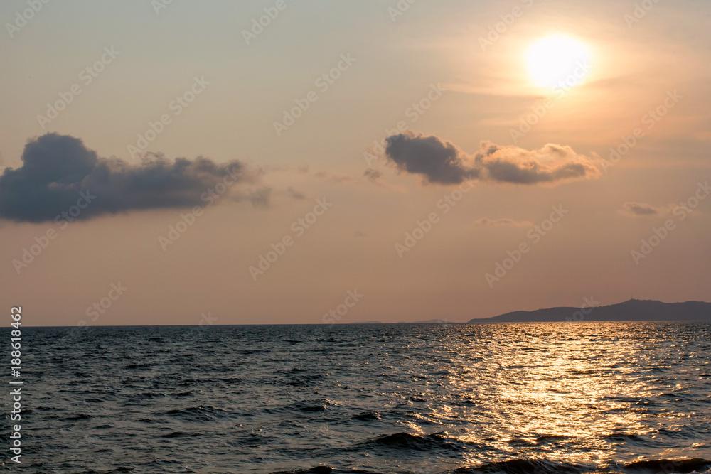 Beautiful seascape from Pattaya shore Beautiful seascape from Pattaya shore