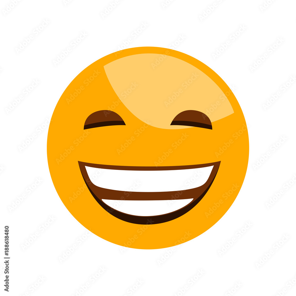 Fototapeta premium Smile icon. Emotion smile. Illustration