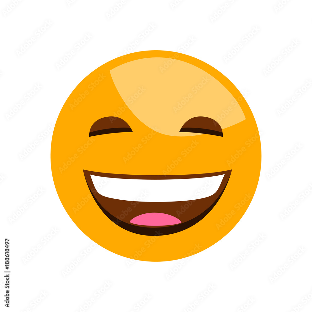 Smile icon. Emotion smile. Illustration Smile icon. Emotion smile. Illustration
