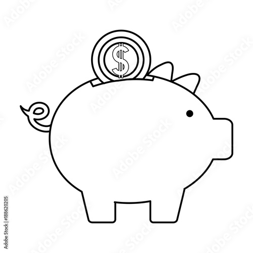 piggybank vector illustration