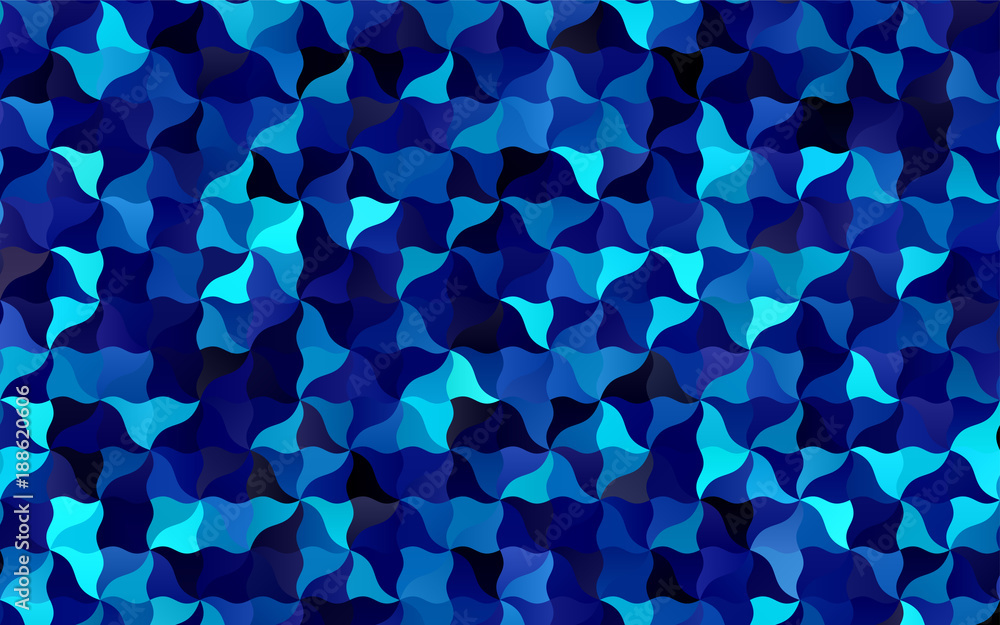 Dark BLUE vector crooked abstract background. Dark BLUE vector crooked abstract background.