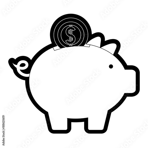 piggybank vector illustration