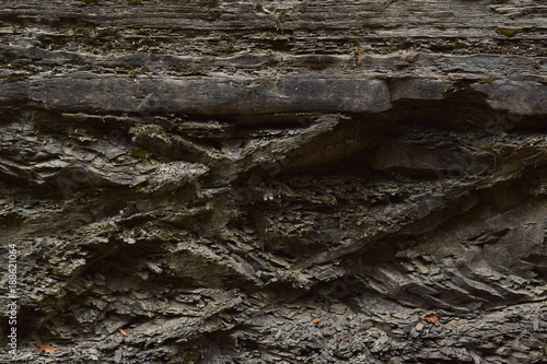 Broken Shale Rock Face Closeup Abstract Texture Background