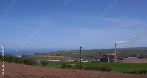 Boulby Potash Mine; Spring Daffodils; Boulby North Yorkshire photo