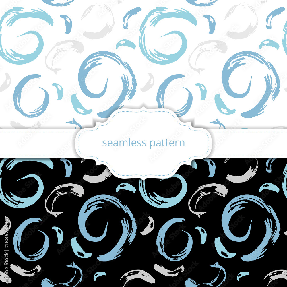 Vector seamless pattern. Abstract background with brush strokes. Vector seamless pattern. Abstract background with brush strokes.