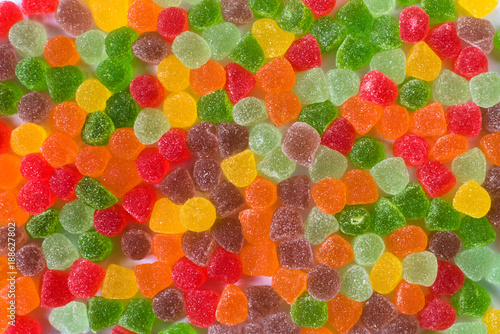 Canvas Print group of colorful gumdrops for wallpaper, background or backdrop