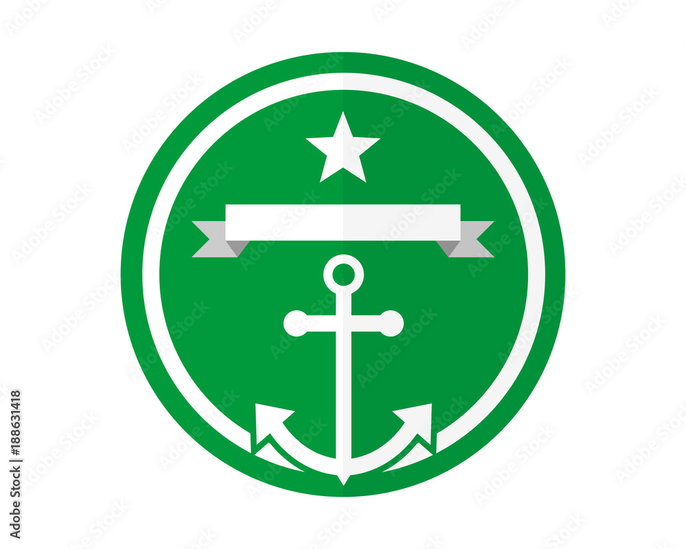 green anchor hook navy marine harbor port symbol icon image green anchor hook navy marine harbor port symbol icon image