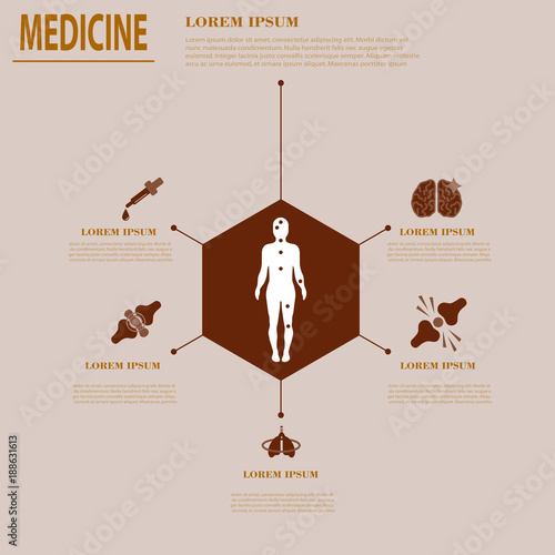 Medical infografics: Health problems. Health business ideas. Company medecine creative