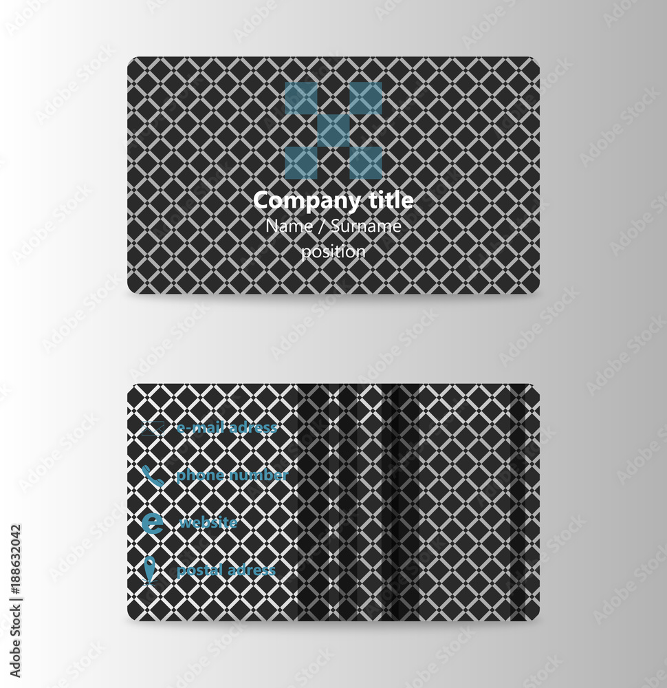 Vector modern creative and trending business card design template in abstract style. Vector modern creative and trending business card design template in abstract style.