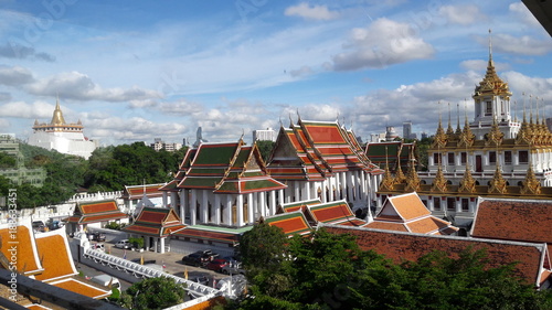 Wat Ratchanadda has beautiful metal castle.