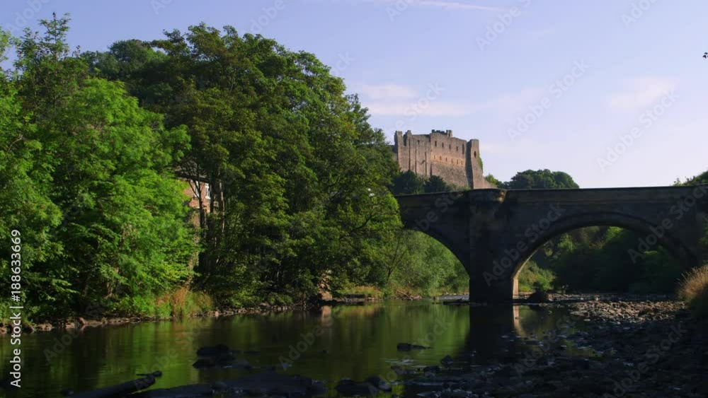 Richmond Castle & River Swale; Richmond Castle, North Yorkshire; Richmond, North Yorkshire Richmond Castle & River Swale; Richmond Castle, North Yorkshire; Richmond, North Yorkshire