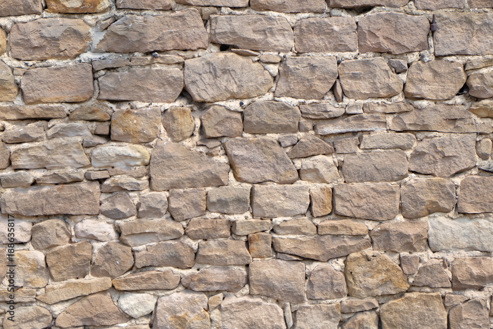 German Stacked Stone Wall