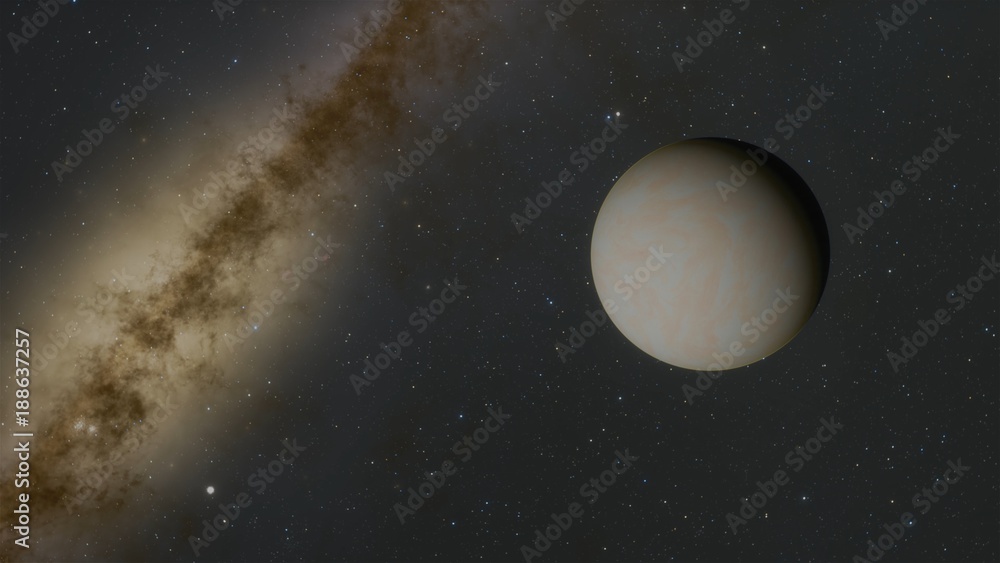 Extrasolar Kepler Planet Gray Orange Alien World Extrasolar Kepler Planet Gray Orange Alien World