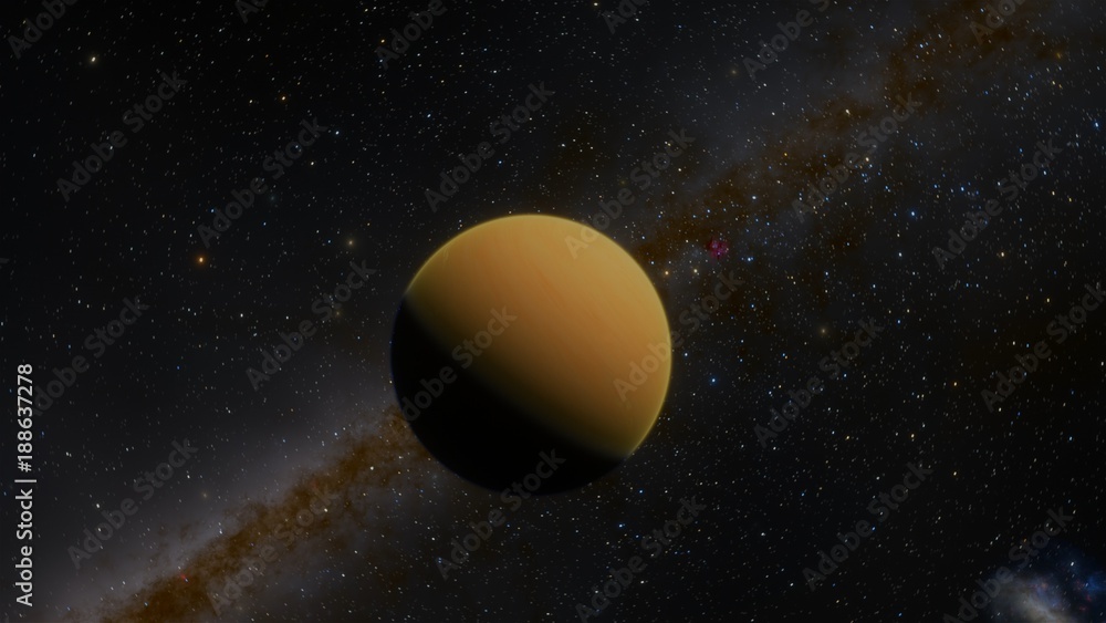 Extrasolar Kepler Planet Orange World Extrasolar Kepler Planet Orange World