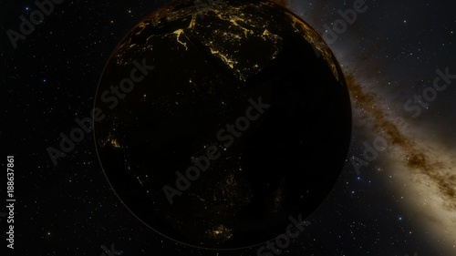 Planet Earth at Night from Space Africa Dark Continent