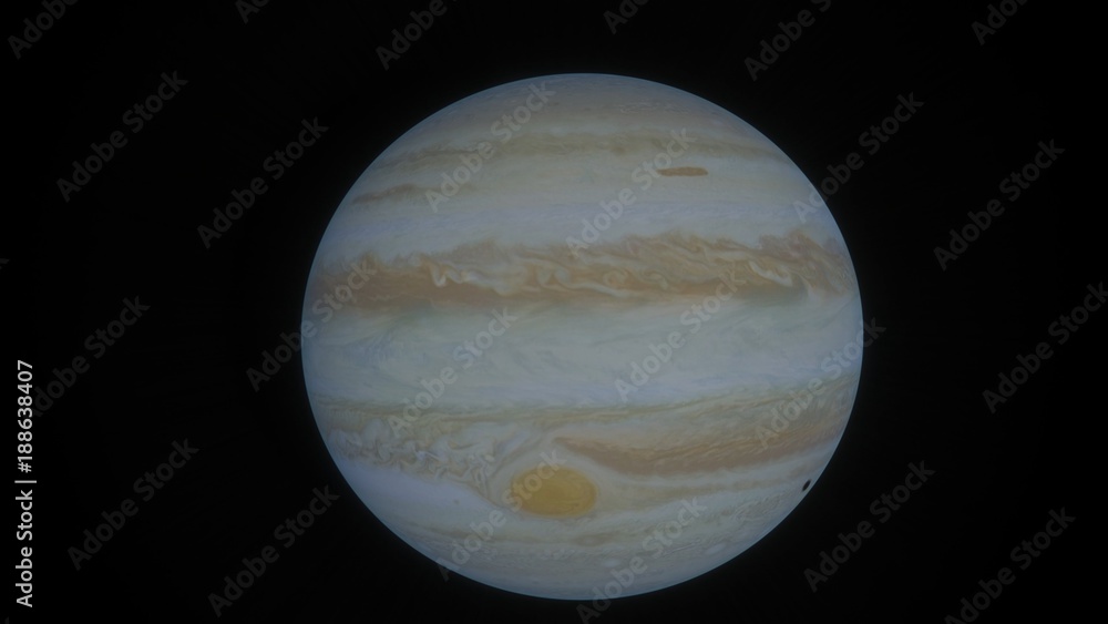 Planet Jupiter and Great Red Spot Planet Jupiter and Great Red Spot