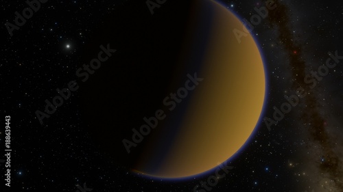 Titan Moon of Saturn Flyby