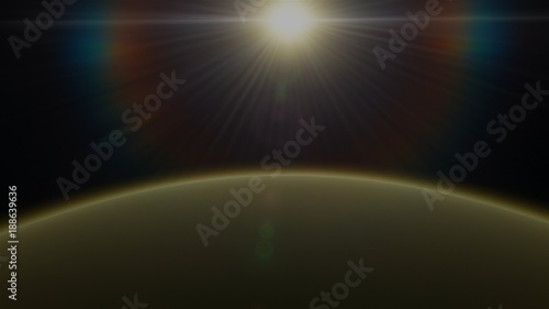 Venus Planet Fly Over