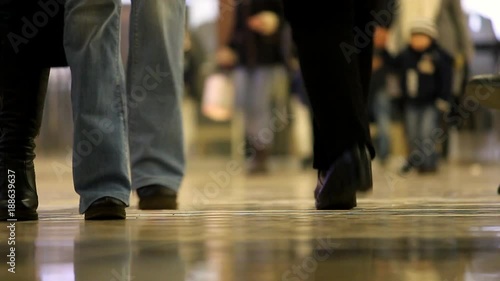 Wallpaper Mural Feet of walking people in the shopping mall Torontodigital.ca