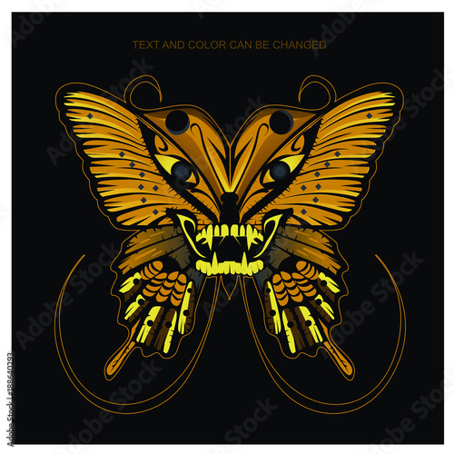 amazing butterfly vector illustration- tshirt design