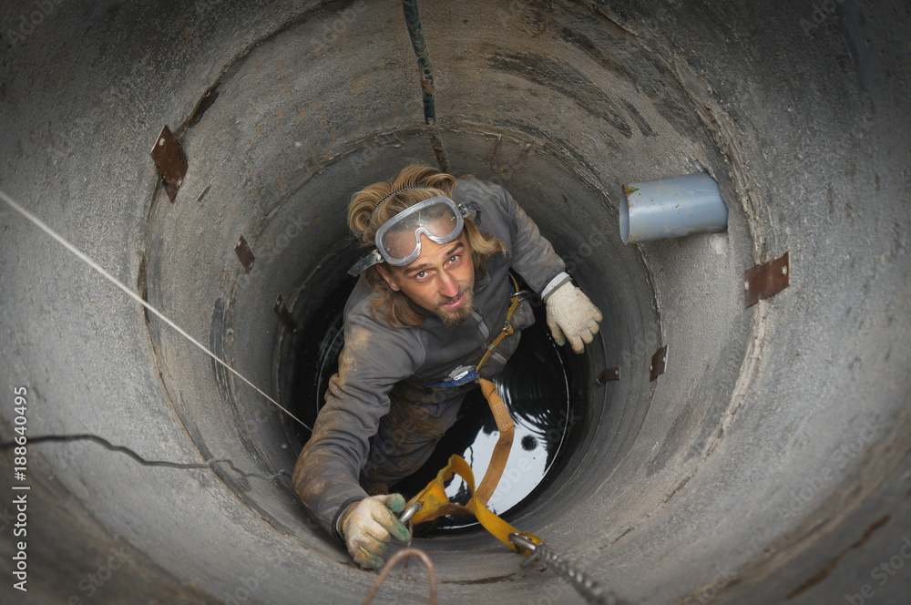 a man working in the pit