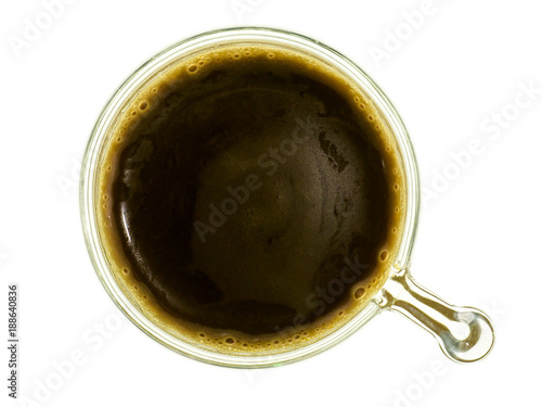Close up black coffee