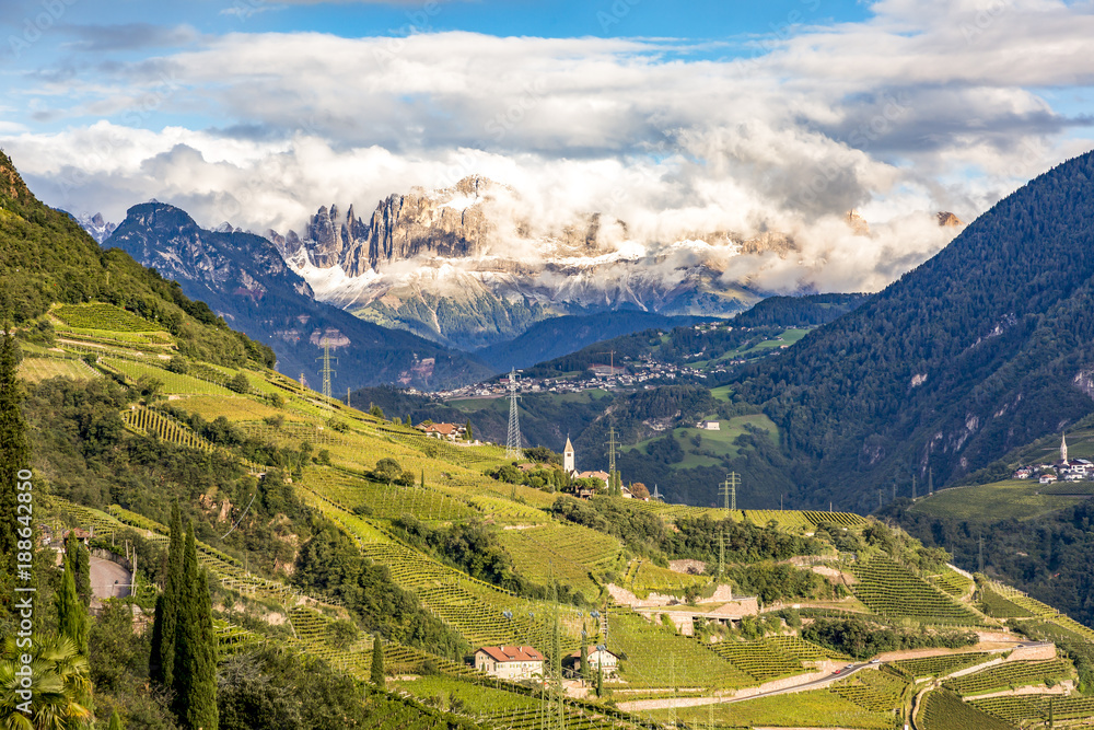 Landscape near Bolzano in South Tyrol