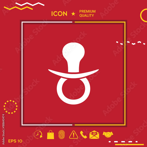  Baby pacifier icon