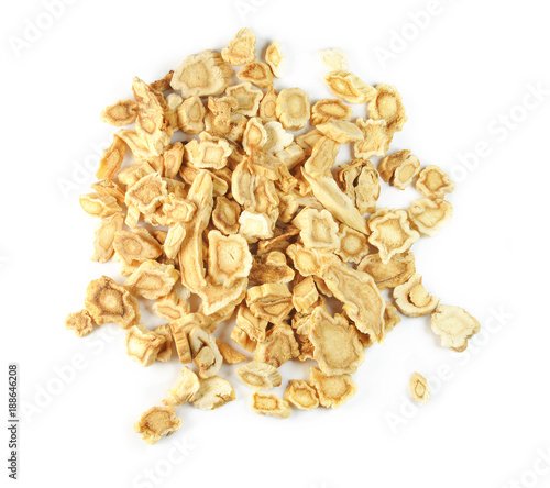 Radix Platycodi, chinese herbal medicine isolated. Jie Geng