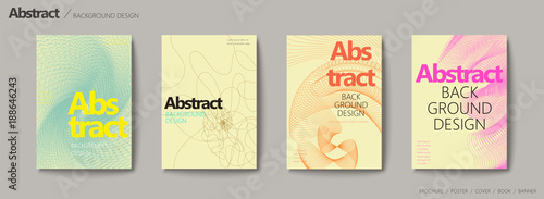 Futuristic style brochure set