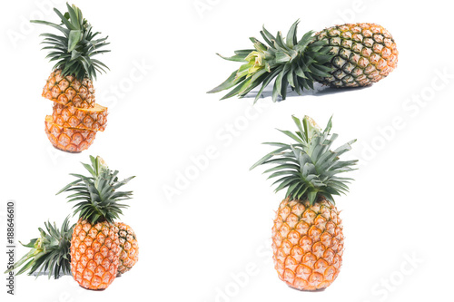 Pineapple isolated on white background  