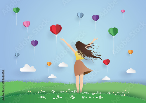 Illustration of love and valentine day