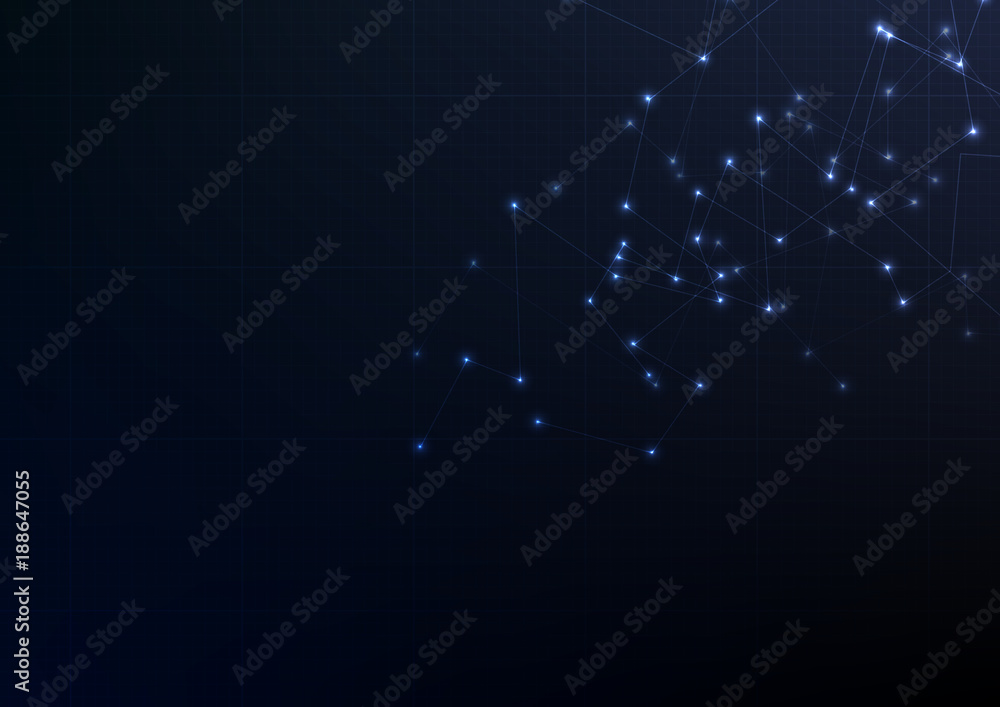 Technological future connection abstract background vector