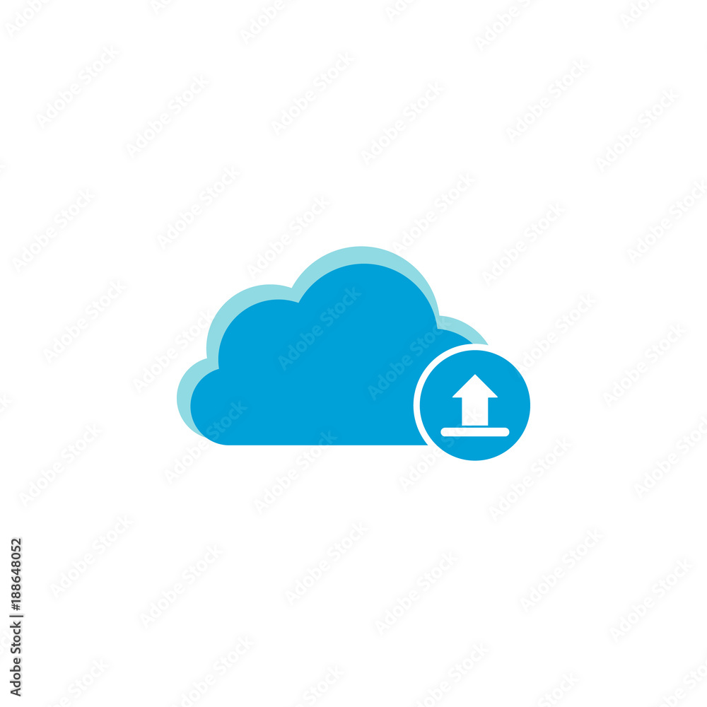 Cloud computing icon, upload icon Cloud computing icon, upload icon