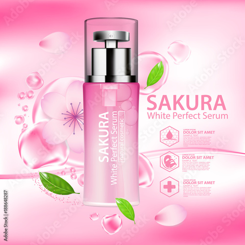 Sakura Nature Essence Water, collagen solution Skin Care Cosmetic.
