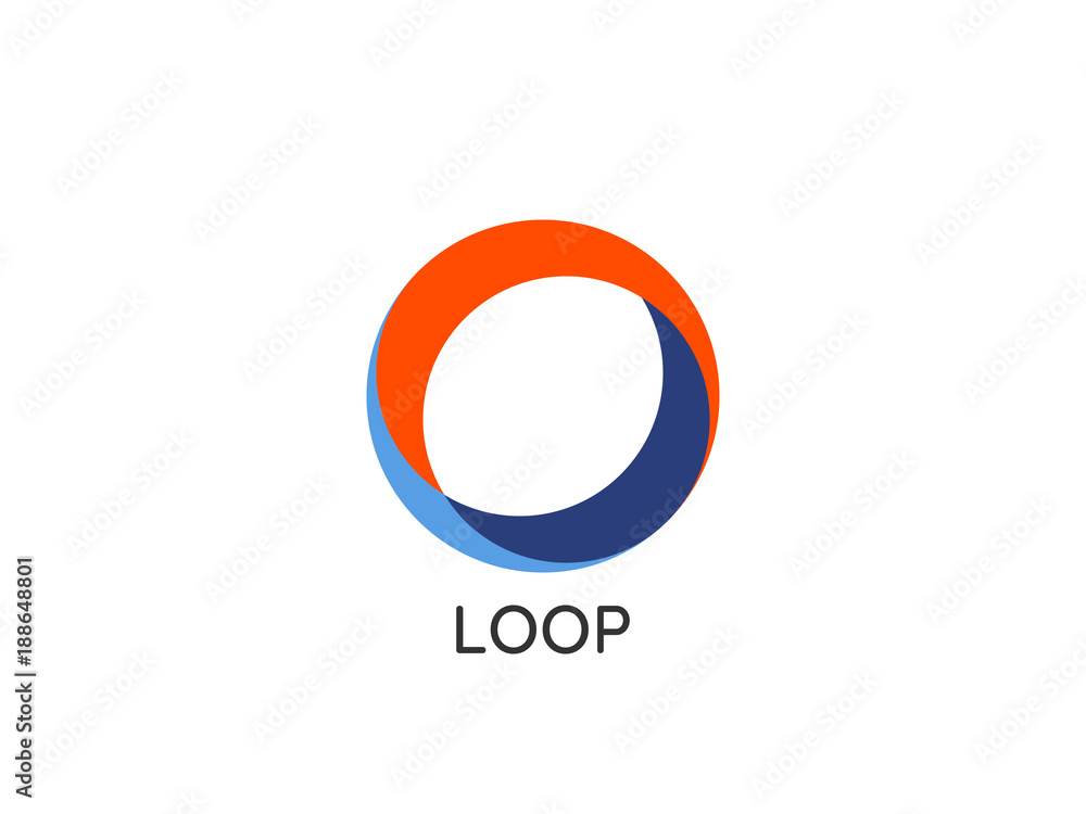 business logo. abstract round circle shape symbol. vector illustration business logo. abstract round circle shape symbol. vector illustration