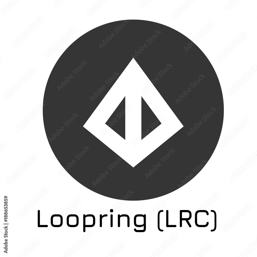 Loopring (LRC). Vector illustration crypto coin i Loopring (LRC). Vector illustration crypto coin i