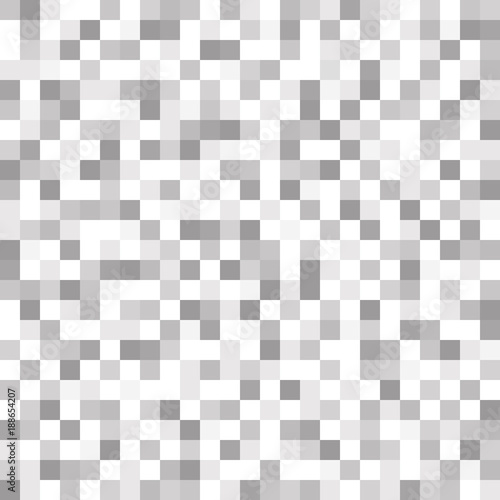 Abstract geometric gray and white pattern background with mesh of squares. Mosaic. Geometry template.