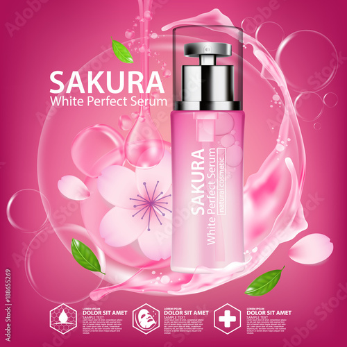 Sakura Nature Essence Water, collagen solution Skin Care Cosmetic.