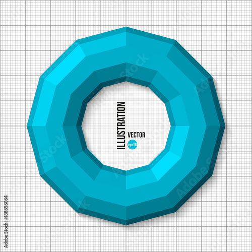 3D vector illustration of torus