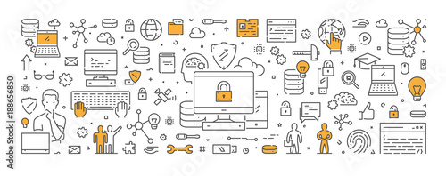 Vector line concept for computer security