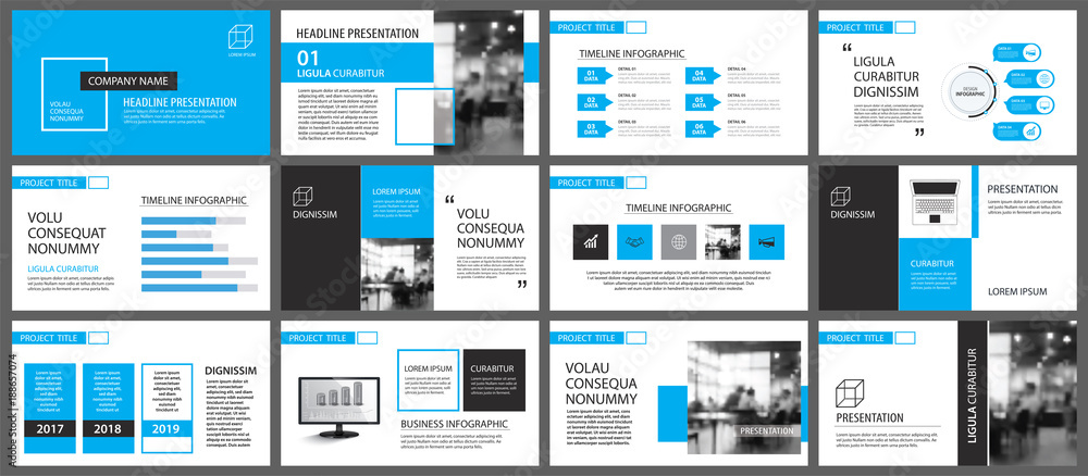Blue and white element for slide infographic on background. Presentation template. Use for business annual report, flyer, corporate marketing, leaflet, advertising, brochure, modern style. Blue and white element for slide infographic on background. Presentation template. Use for business annual report, flyer, corporate marketing, leaflet, advertising, brochure, modern style.