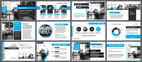 Blue and white element for slide infographic on background. Presentation template. Use for business annual report, flyer, corporate marketing, leaflet, advertising, brochure, modern style.