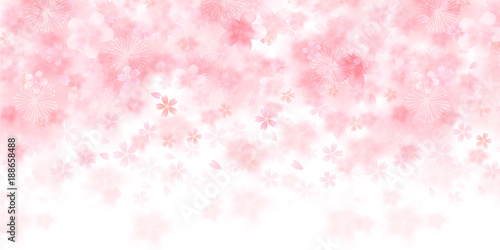 桜　春　和紙　背景