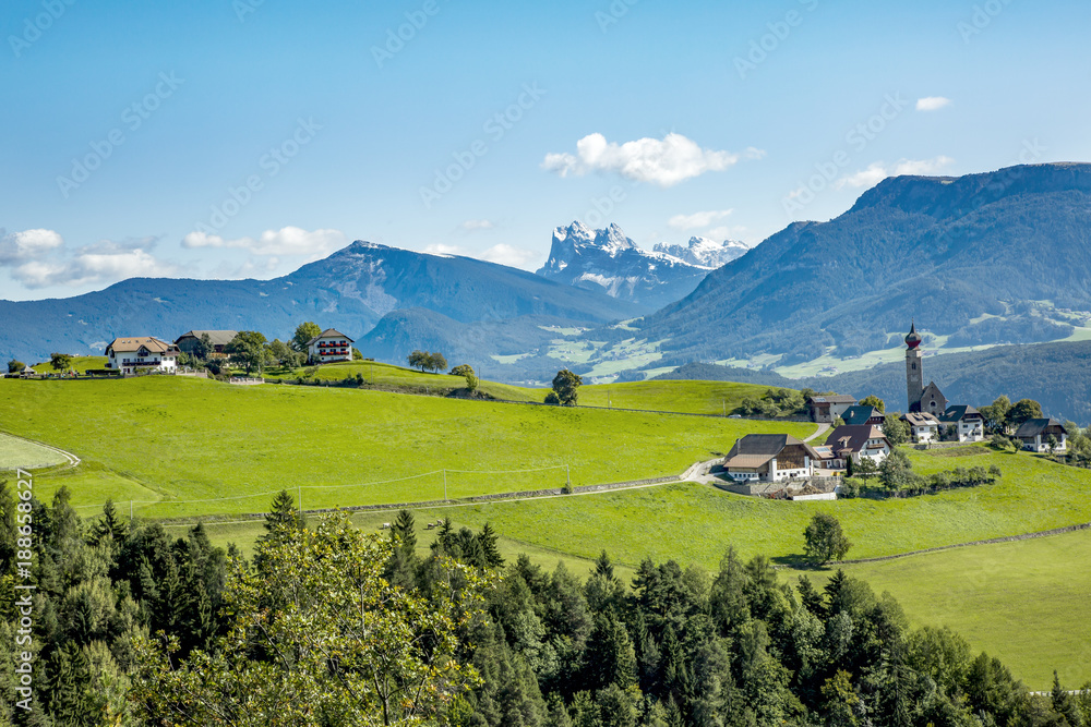Landscape around Ritten in South Tyrol