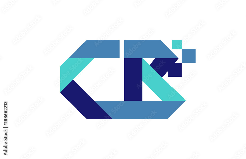 CB Digital Ribbon Letter Logo