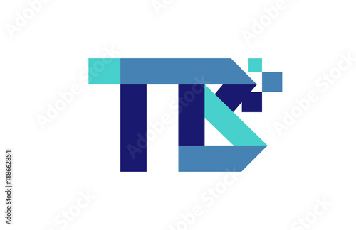 TB Digital Ribbon Letter Logo