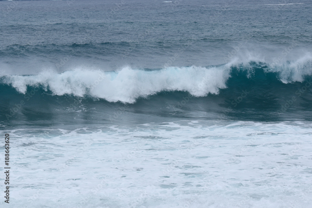 The raging Atlantic ocean, the coast of Tenerife The raging Atlantic ocean, the coast of Tenerife