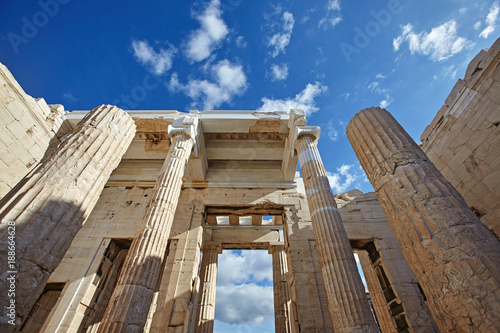 Propylaea in Acropolis, Athens,Greece.