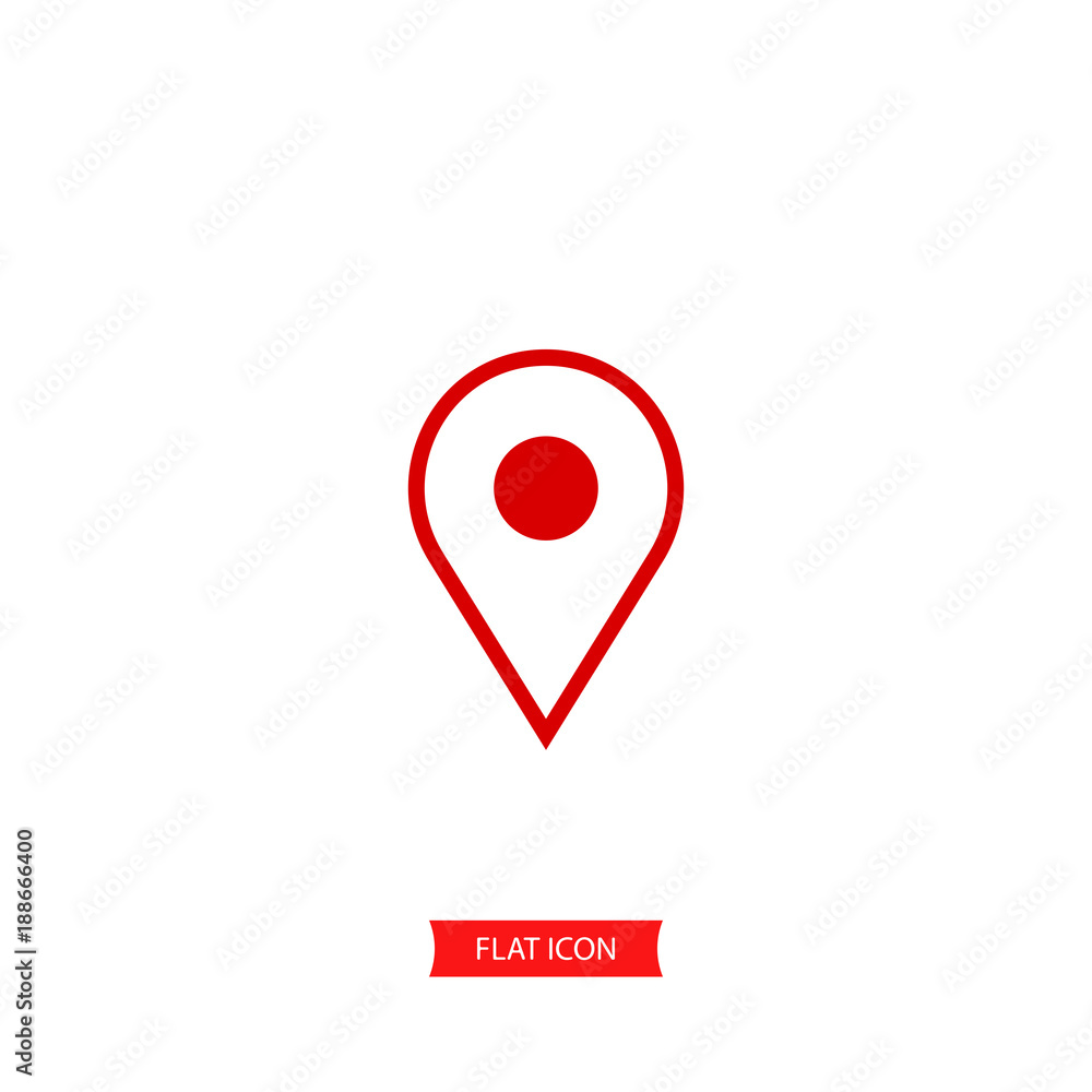 Location vector icon, pin symbol. Simple illustration for web or mobile app Location vector icon, pin symbol. Simple illustration for web or mobile app